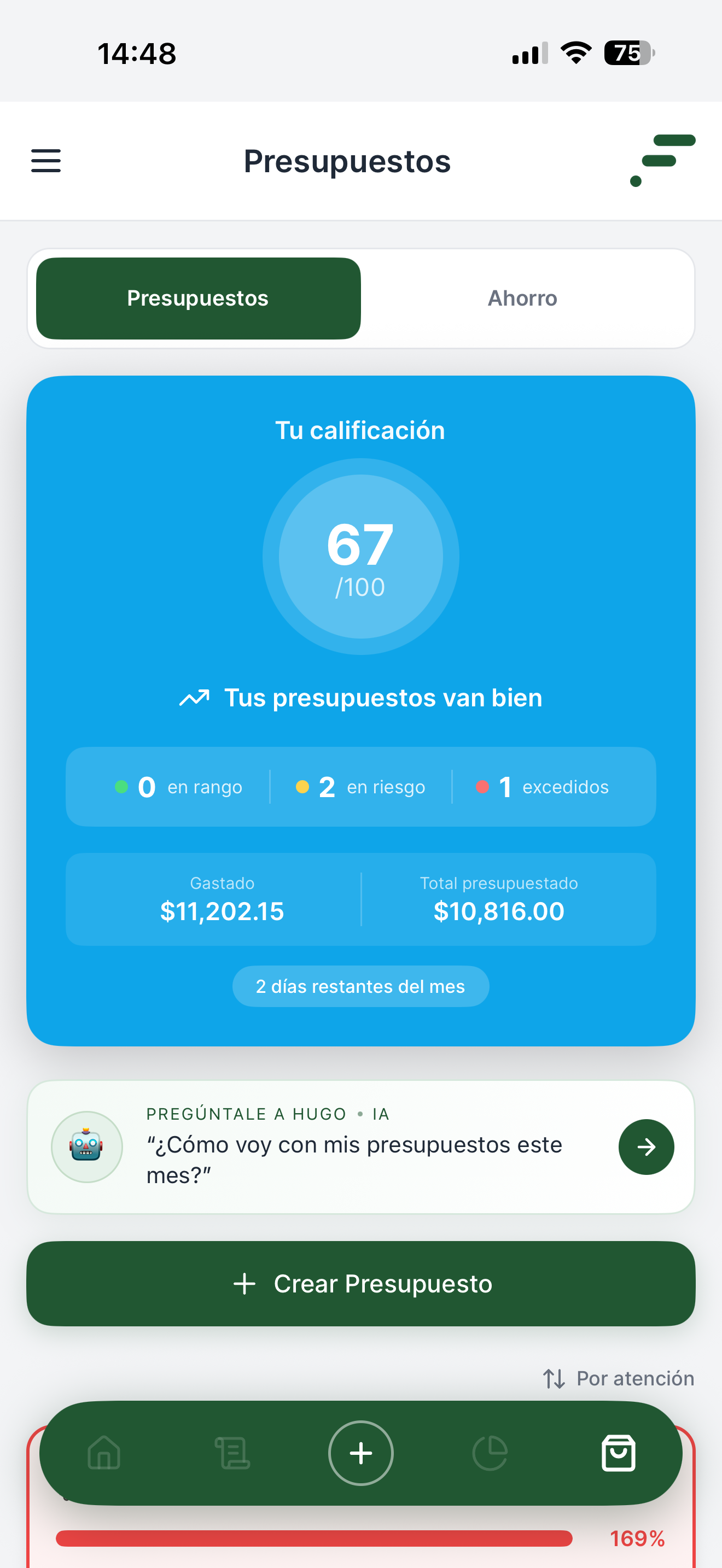 Presupuestos con calificación