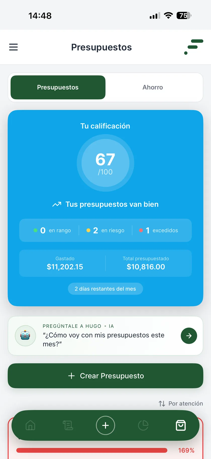 Presupuestos con calificación